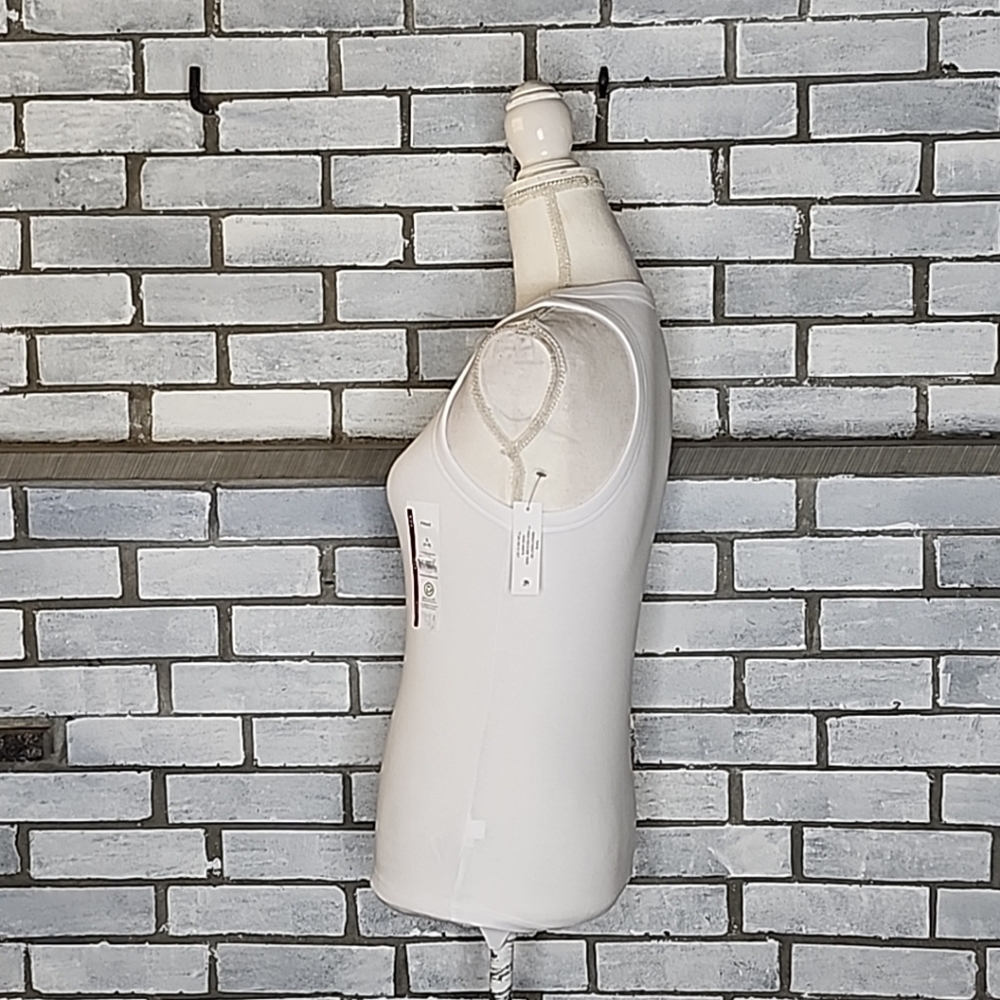 Time And Tru Women's Sleeveless High Neck Ribbed Tank Top Size Small White - Picture 4 of 13
